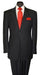 Men'S Two Button Black Stripe ~ Pinstripe Cheap Priced Business Suits Clearance Sale