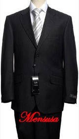 Black %100 Soft New Generation 21 Centurry Niceest Cool Polyster/ Rayon 2-Button Suits