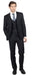 Men's Black 2 Button Three Piece TR Blend Suit
