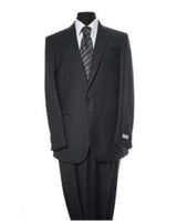 Men's 2 Button Black 2 Piece Suit
