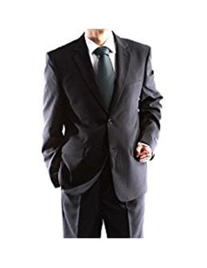 Men's 2 Button Dual Side Vents Black Suit (We have more Braveman suits Call 1-844-650-3963 to order)