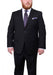 Mix And Match Suits Men'S Two Button Portly Fit Black Tonal Suit Executive Fit Suit - Mens Portly Suit