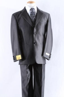 Men's Two Button Notch Collar Polyester Fabric Smooth Dress Suit Perfect for toddler Suit wedding  attire outfits