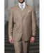 Statement Confidence Men's Bronze ~ Camel  3 Piece 2 Button Italian Designer Fine Brands Best Italian Style Cut Suits