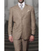 Statement Confidence Men's Bronze ~ Camel  3 Piece 2 Button Italian Designer Fine Brands Best Italian Style Cut Suits