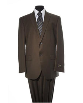 Men's Brown 2 Piece 2 Button Suit