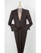 Men's 100% Real Wool Dark Brown 2 Button  Pleated Wide Leg Pants Online Discounted Suit