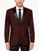 Black and Burgundy ~ Wine ~ Maroon Suit  Slim Fit Tuxedo For Men's