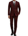 Men's Maroon Color ~ Slim Fit Burgundy Maroon Suit   ~ Wine Suit
