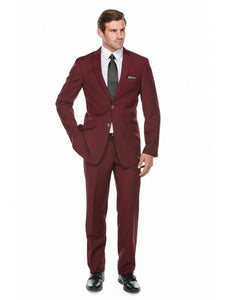 Wine ~ Maroon Suit ~ Burgundy Men's Slim Fit Suit