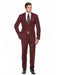 Wine ~ Maroon Suit   ~ Burgundy Men's Slim Fit Suit