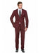 Wine ~ Maroon Suit   ~ Burgundy Men's Slim Fit Suit