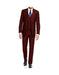 Brand: Caravelli Collezione Suit - Caravelli Suit - Caravelli italy Caravelli Men's 3-Piece Burgundy ~ Wine ~ Maroon Suit  Slim Fit 2-Button Vested Dress Suit Set