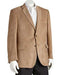 Microsuede Men's Polyester 2 Button Double Vent Classic Fit Camel Blazer