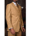 Statement Confidence Men'S Camel 3 Piece 2 Button Italian Designer Fine Brands Best Italian Style Cut Suits