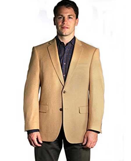 Men's 2 Button Camel's Hair Vent Sport coat Sport coat Online Discount Fashion Sale
