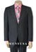 High Quality Two Button 2 Button Charcoal Gray Fine Vent - Color: Dark Grey Suit