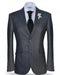 Fashion Unique Brand Men's Charcoal Two Button Peak Lapel Suit Fashion Suit (Jacket + Pants)