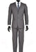 Men'S Charcoal 2 Button Slim Fit Suit - Color: Dark Grey Suit