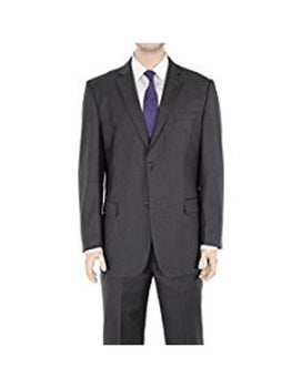 Men'S Solid Charcoal Gray 2 Button Regular Fit Suit (We Have More Braveman Suits Call 1-844-650-3963 To Order)