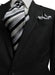 Bertolini 2 Button Charcoal with Hidden Pinstripes & Silk Blends Suit - Color: Dark Grey Suit