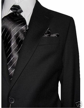 Men's 2 Button Charcoal Dual Side Suit - Color: Dark Grey Suit - High End Suits - High Quality Suits