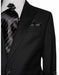 Men's 2 Button Charcoal Dual Side Suit - Color: Dark Grey Suit - High End Suits - High Quality Suits