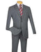 Men's 2 Button Cheap Priced Slim Fit Suit With Flat Front Pant Gray Cheap Suits For Men