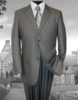 Two Button GRAY Pattern SUPER 140'S EXTRA FINE Premier Quality Online Sale Clearance COLOR 2PC Business ~ Wedding 2 Piece Side Vented 2 Piece Suits For Men
