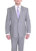 Mix and Match Suits Men's Portly Fit Two Button Fully Lined Solid Gray Super 140's Suit Executive Fit Suit - Mens Portly Suit