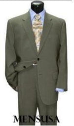 Men'S Greenish With Some Hint Of Gray Mint ~ Sage Light Green Classic Two Button Business ~ Wedding 2 Piece Side Vented Modern Fit Suits 2 Piece Suits For Men