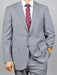 Men's Grey  Slim Fit Wool Suit
