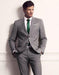 Men's grey suit green tie Package Combo ~ Combination deal 2 button side vented Slim Fit or Regular Fit Cut