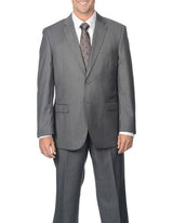 Brand: Caravelli Collezione Suit - Caravelli Suit - Caravelli italy Caravelli Men's Double Vent Grey 2 Button Suit