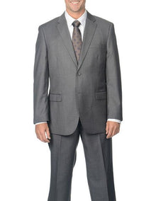 Brand: Caravelli Collezione Suit - Caravelli Suit - Caravelli italy Caravelli Men's  Double Vent Grey  2 Button Suit
