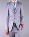 Men's Slim Fit patterned Grey 2-Button Suit - High End Suits - High Quality Suits