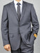 Men's 2 Button Slim Fit Grey  Double Vent Wool Suit