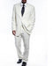 Men's Two Button Ivory Suit Pleated Pants