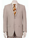 Men's Vitali  Authentic 2 Button Khaki Slim Fit Suit
