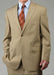 Men's Two Button Suit - Camel ~ Khaki 2 Piece Suits - Two piece Business suits Suit