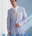 Sear Sucker Suit Seersucker Suit White and Light Blue Sky Blue Men 2 Button Jacket
