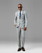 Men'S Light Gray Best Suit Plaid Suit