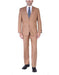 Men's Two-Piece Side Vents 2 Button Light Rust Cheap Priced Business Suits Clearance Sale