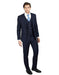 Men's Dark Navy Blue Suit For Men Shark Skin 2 Button Three Piece TR Blend Suit