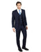 Men's Dark Navy Blue Suit For Men Shark Skin 2 Button Three Piece TR Blend Suit