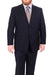Mix and Match Suits Men's Two Button Portly Solid Dark Navy Blue Suit For Men Super 140's Suit Executive Fit Suit - Mens Portly Suit