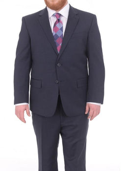 blue dress for baby girl Mix and Match Suits Men's Textured Portly Fit Dark Navy Blue Suit For —  MensUSA