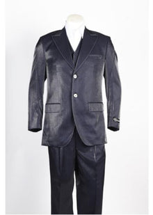 Men's Two Piece 2 Button Dark Navy Suit