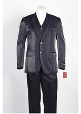 Men's 2 Button Dark Navy Suit