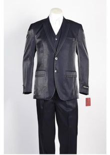 Men's 2 Button  Dark Navy Suit